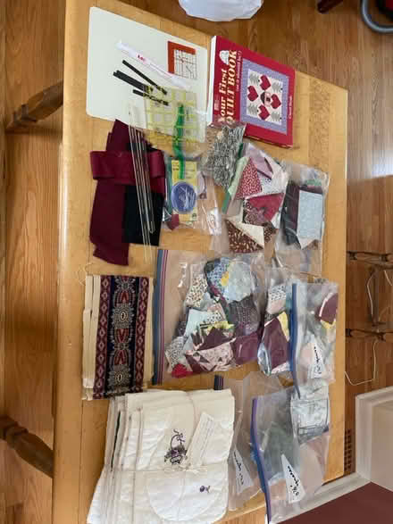 Photo of free Quilting fabric, tools etc (wallingford) #1