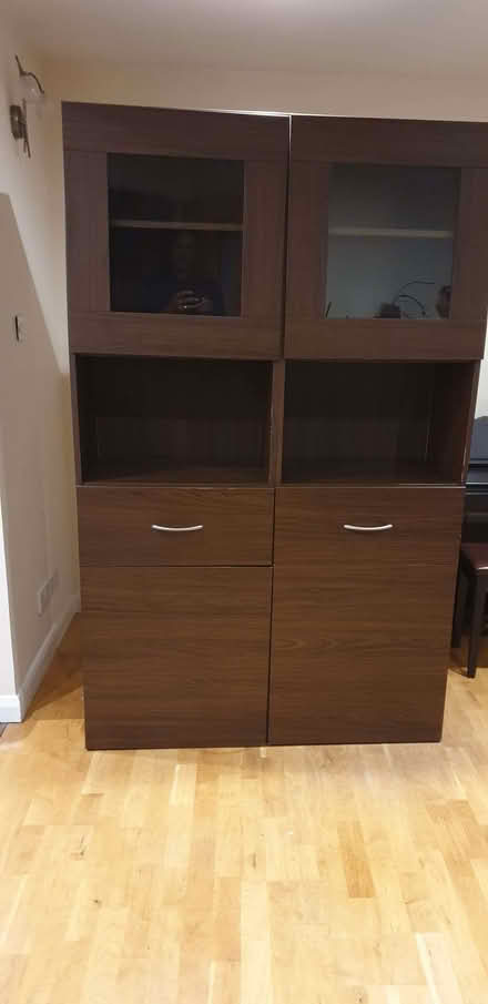 Photo of free IKEA Besta brown sideboard W1.21m x H1.93 x D0.41m (Enfield EN2) #1