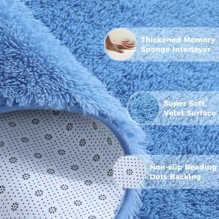Photo of free Sky blue rug, soft, large size (140x200cm) (Gilmerton EH17) #1