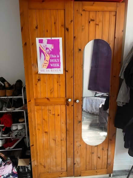 Photo of free Wooden cupboard (Ub60ln) #2
