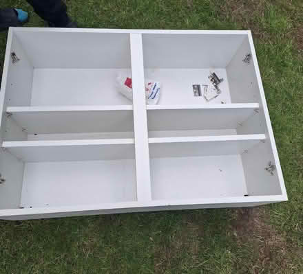 Photo of free Gloss white double wall cupboard (Kingsdown SN2) #2