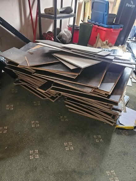 Photo of free Black laminate flooring tiles (Llandrindod LD1) #2