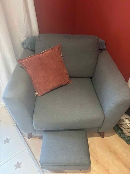 Photo of free Grey Sofa & Armchair Set (Lucan, Co. Dublin) #2