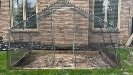 Photo of free Large Metal Chicken/Dog Kennel (East Lansing) #2