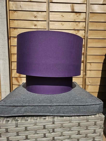 Photo of free Purple lamp shade (CV5) #1