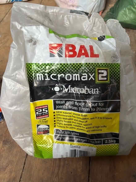 Photo of free Wall & Floor Grout (Ware SG12) #1