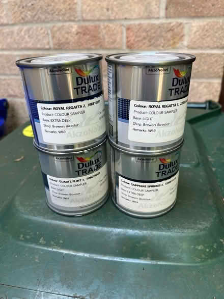 Photo of free 4 Dulux Trade Diamond Matt Taster Pots 500ml. Can separate (Chesterton OX26) #1