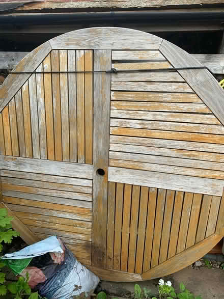 Photo of free Wooden patio table (B74) #1