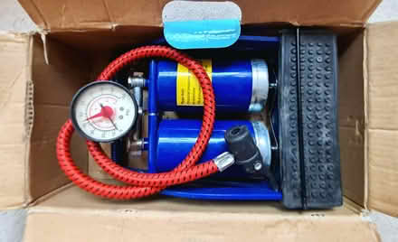 Photo of free Twin metal foot pump (PO19) #1