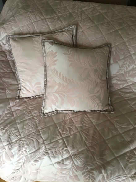 Photo of free Pale pink floral cover and cushions (Altrincham 2DP) #2