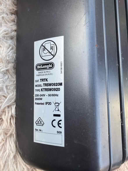 Photo of free Delonghi wall mounted radiator (Upton Park E13) #3