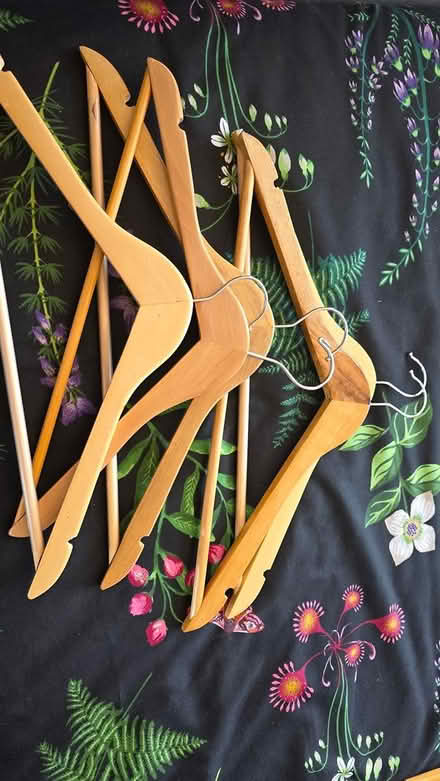 Photo of free Wooden Coat Hangers (Trimley st Mary, IP11) #1