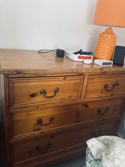 Photo of free Pine chest of draws (Gosport HAMPSHIRE) #3