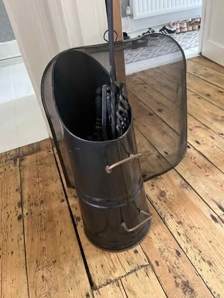 Photo of free Coal scuttle, fireplace shovel, poker (Upper Holloway N19) #1