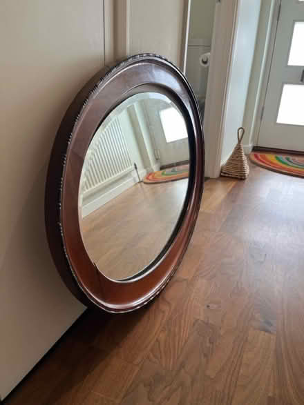 Photo of free Mahogany mirror (needs repair) (SE10) #2
