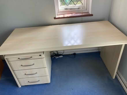 Photo of free Office desk and cabinet (Haywards Heath - Wickham Way) #1