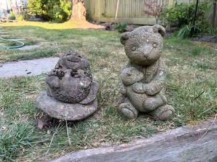 Photo of free 2 small concrete garden ornaments (Hastings TN37) #1