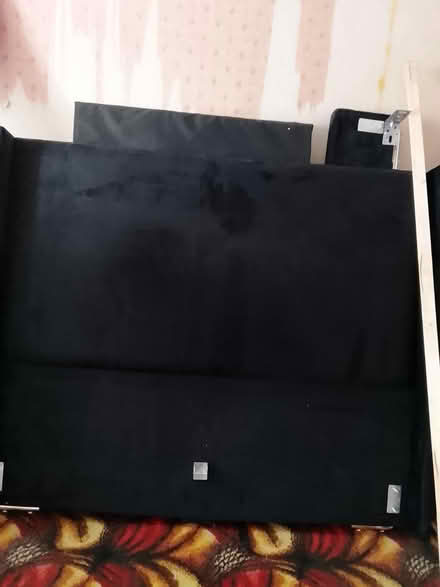 Photo of free Black king bed 2 side tables (Glasgow G34 0DS) #2