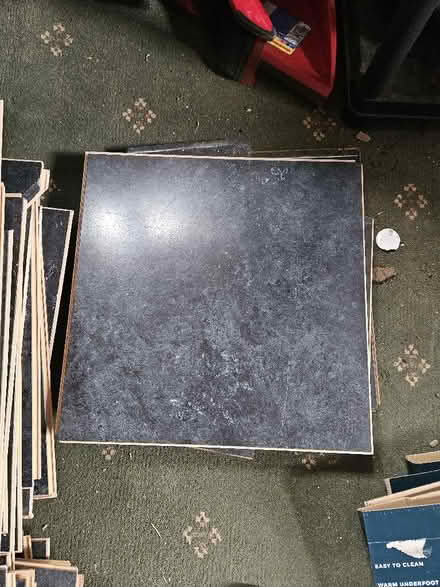 Photo of free Black laminate flooring tiles (Llandrindod LD1) #1