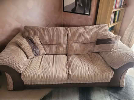 Photo of free Sofa and spinner chair (Kirton in Lindsey DN21) #2