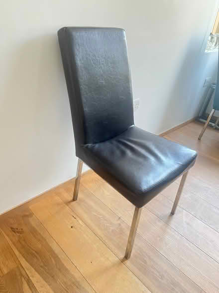 Photo of free 6 leather dinning chairs (Drayton Park N7) #4