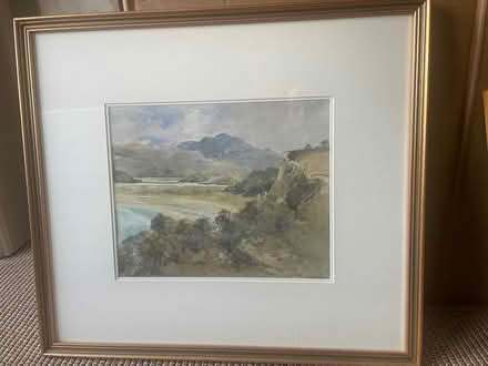 Photo of free Framed watercolour of beach (Balham SW12) #1