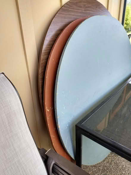 Photo of free Round wooden tables (Courtenay west end) #1