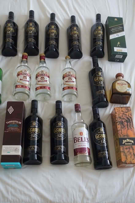 Photo of free 30+ Empty Spirits Bottles (mostly whisky) - for art / craft (Chiswick W4) #3
