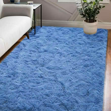 Photo of free Sky blue rug, soft, large size (140x200cm) (Gilmerton EH17) #2