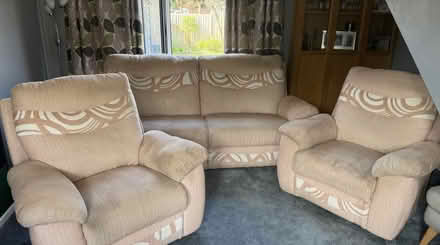 Photo of free Three seater sofa & two arm chairs (SO50) #1
