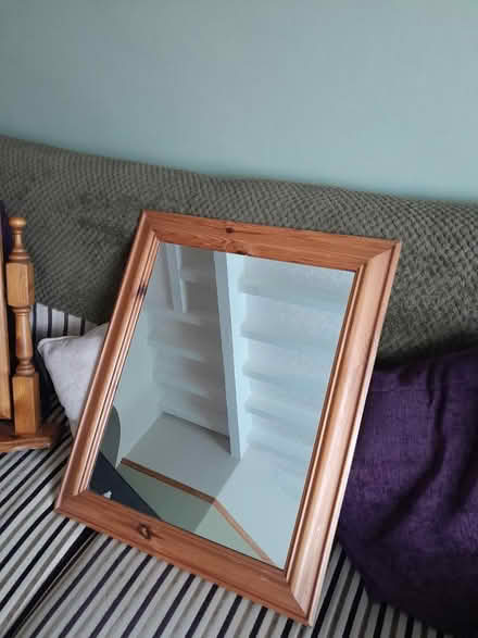 Photo of free Pine mirror good condition (Darlington) #1