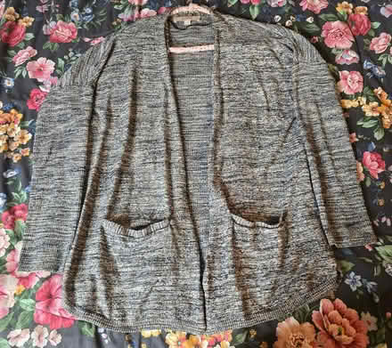 Photo of free B&W Cardigan w/ Pockets L (West 7th) #1