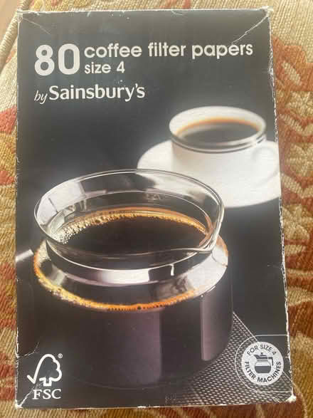Photo of free Coffee filter papers (PL158QJ) #1