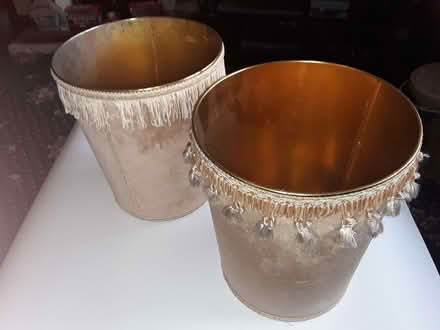 Photo of free Two Fabric / Covered Bins (High Hesket CA4) #1