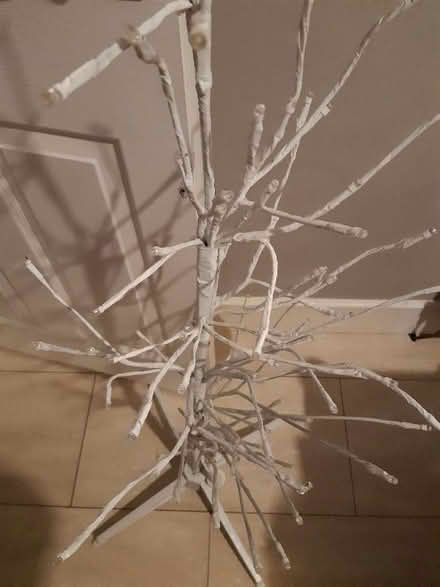 Photo of free White artificial twig tree... please read carefully. (Woodseats S8) #1