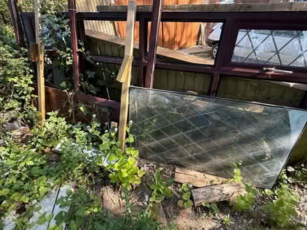 Photo of free Upvc mahogany 7ft + conservatory sides with some glazing (Lewes BN7) #1