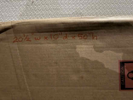 Photo of free Tall, sturdy cardboard box (1075 Valencia Avenue) #4