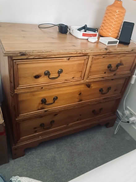 Photo of free Pine chest of draws (Gosport HAMPSHIRE) #1