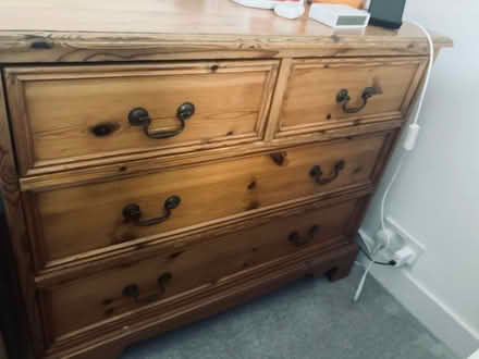 Photo of free Pine chest of draws (Gosport HAMPSHIRE) #2