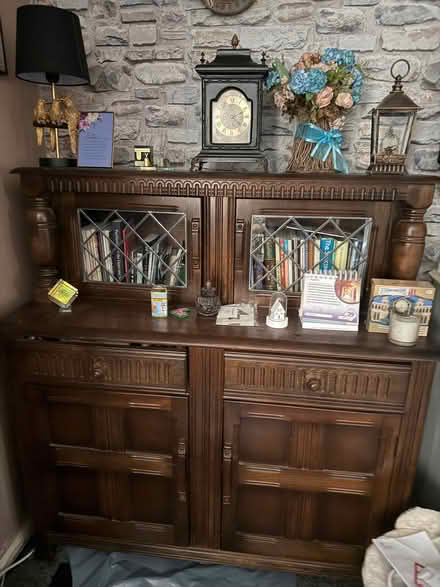 Photo of free Large Wooden Display Unit With Glass, Second Item Is Wooden (Thornhill Lees WF12) #3
