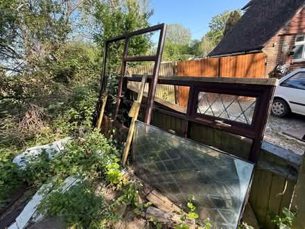 Photo of free Upvc mahogany 7ft + conservatory sides with some glazing (Lewes BN7) #2