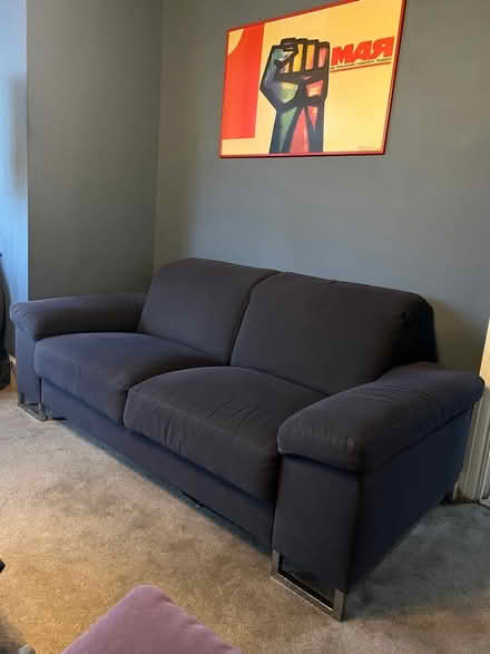 Photo of free Grey 2 seater and one large arm chair violet (Fallow Corner N12) #2