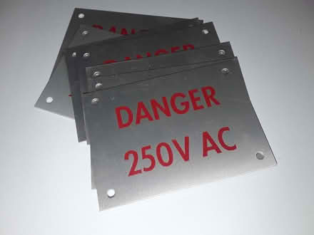 Photo of free 7no Metal Workshop Danger / Warning Signs (High Hesket CA4) #1