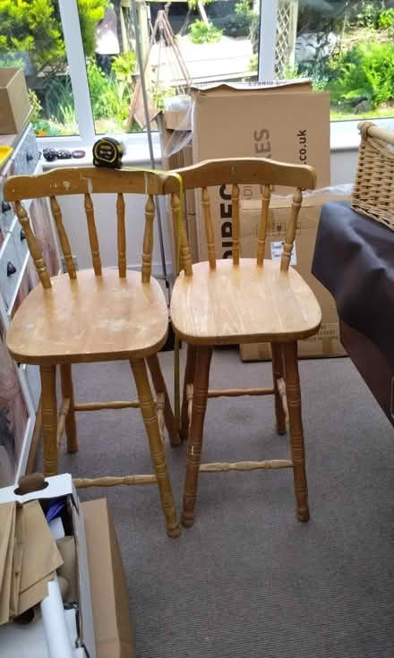 Photo of free Wooden stools x2 (Fishponds BS16 2PT) #1