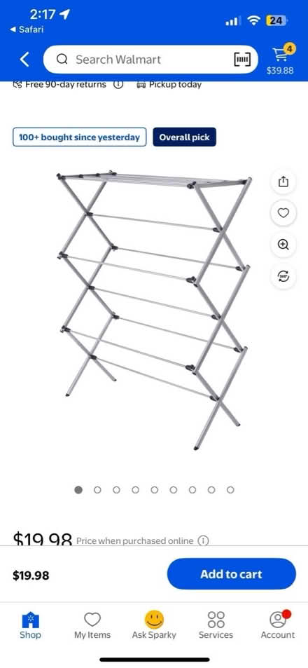 Photo of Collapsible laundry drying rack (Passaic) #1