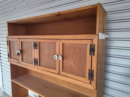Photo of free Tall solid wood shelf (Old Ottawa south) #3