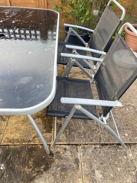 Photo of free Garden table & 4 deckchairs (Berkley) #4