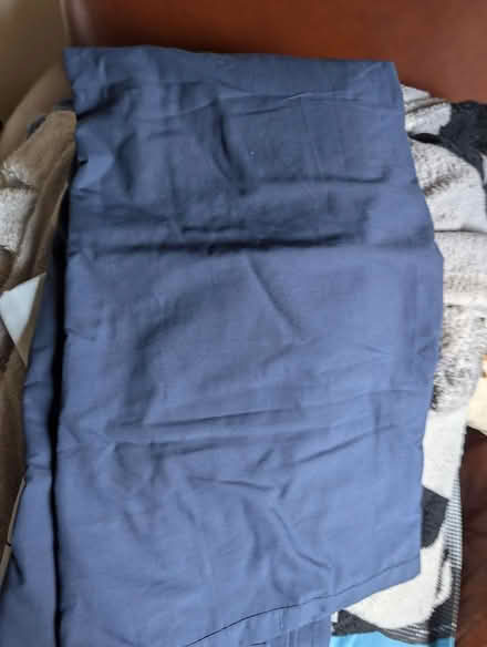 Photo of free Plain deep blue double flat sheet (Shinfield, RG2) #1