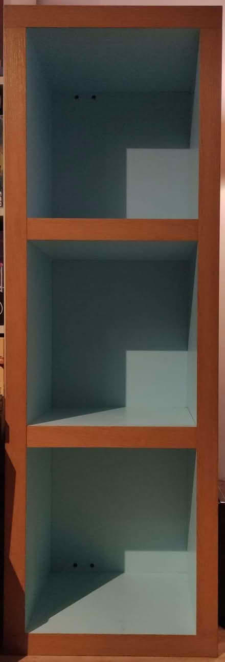 Photo of free Nice blue/brown shelves (Teddington TW11) #2