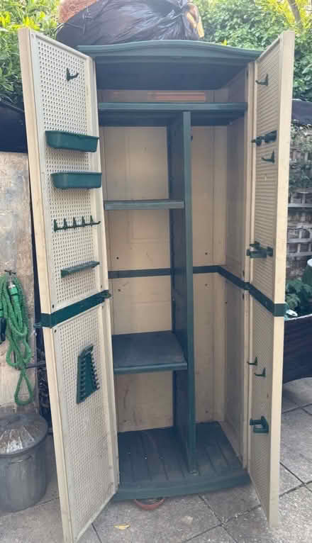 Photo of free Keter self assembly outdoor/garage plastic storage (West Kensington W14) #1